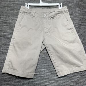 Adriano Goldschmied Shorts Men's 29 Khaki The Griffin Relaxed Chino Casual